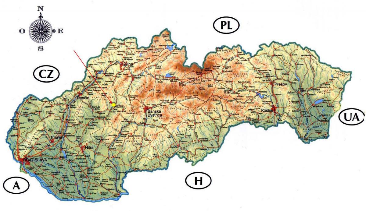 karta Slovačkoj brave