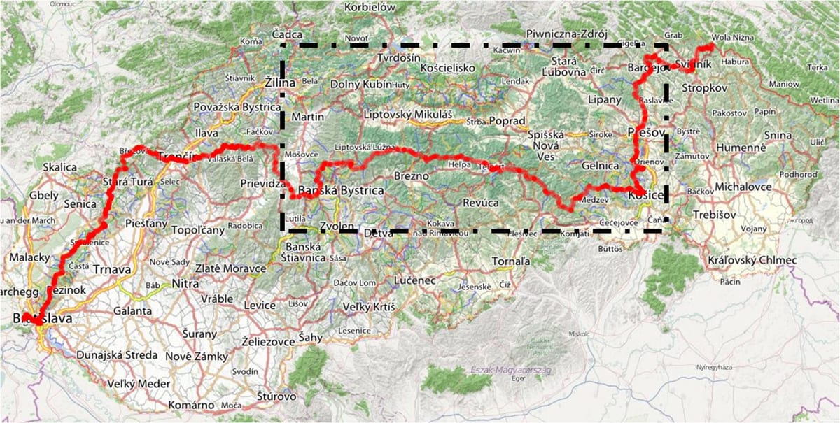 turističke karte Slovačkoj
