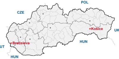 Karta Košicama (Slovačka)